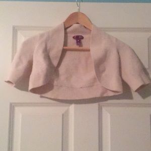 Cropped cashmere cardigan.